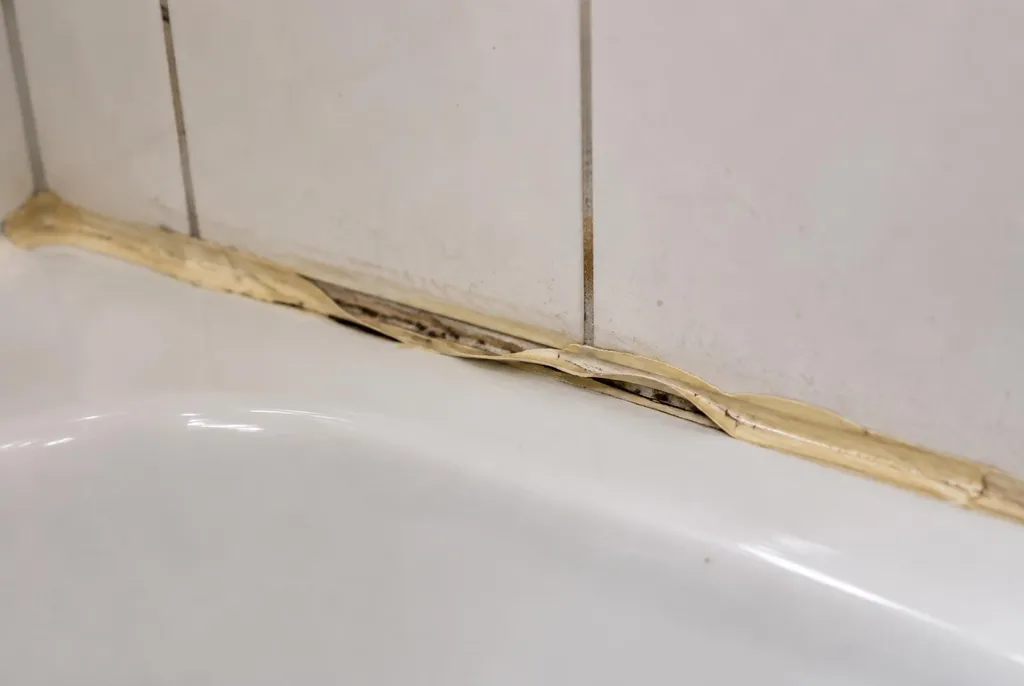 Kitbedrijf Schagen – loslatende kit naast het bad